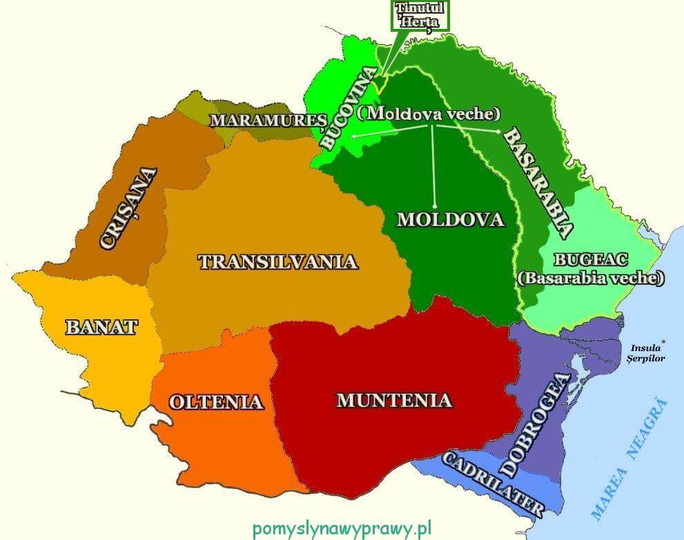 Rumunia regiony za Wikipedia